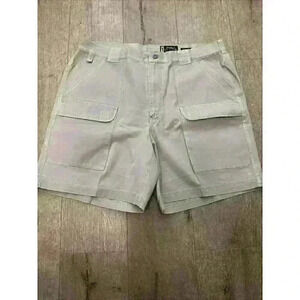 Eddie Bauer Shorts Mens 40 Khaki Tan Field Short Legend Cargo Pockets Cotton